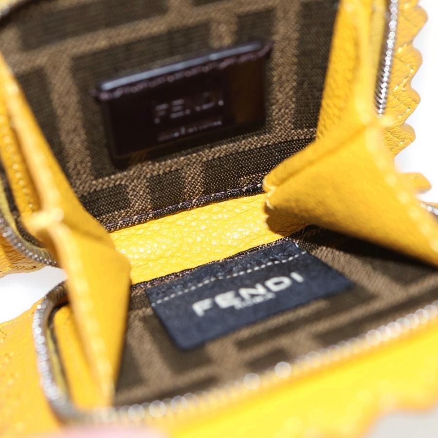 FENDI（フェンディ） ラビオロ ロゴ バッグチャーム ポーチ ケース 