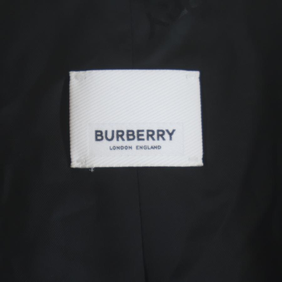 BURBERRY LONDON バーバリーロンドン カシミヤ混 ウール チェスター ガウン ロング コート ブラック 8022846