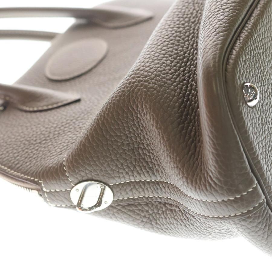 HERMES エルメス ボリード31 エトゥープ トリヨンクレマンス レザー 2WAY ハンド ショルダーバッグ シルバー金具 ベージュ T刻印の画像