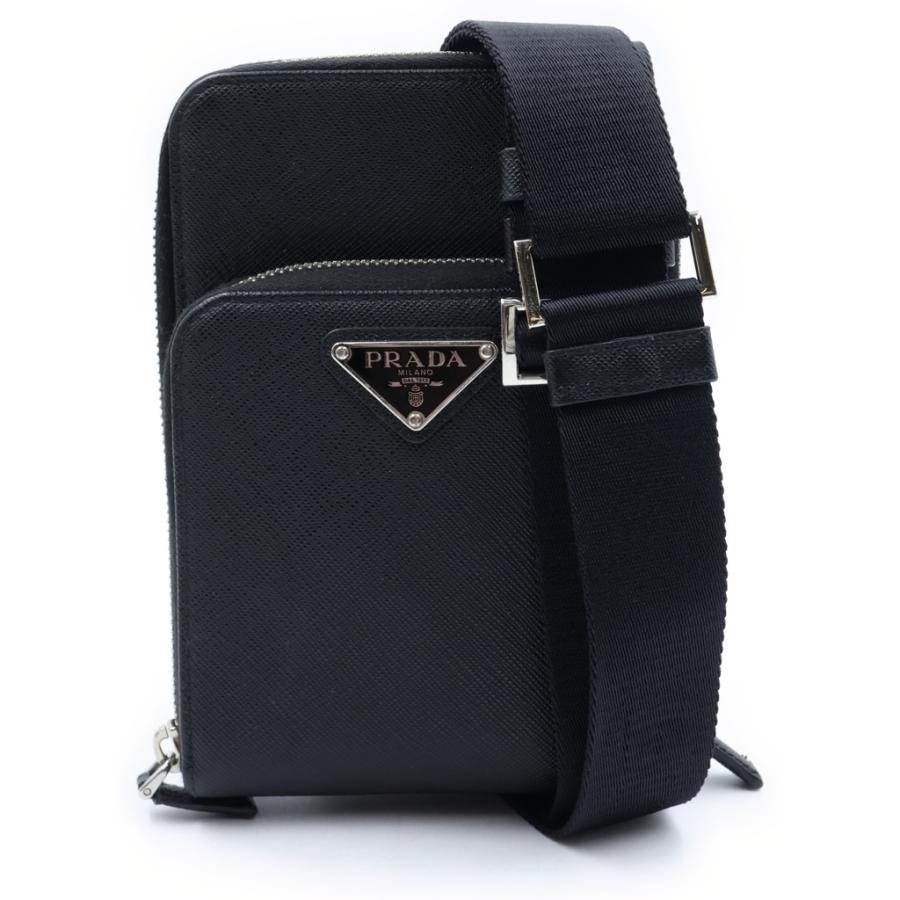 PRADA（プラダ） トライアングルロゴ サフィアーノ レザー ショルダー
