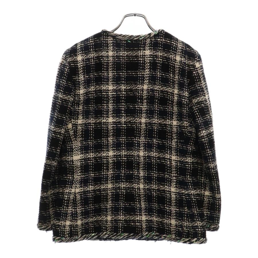 CHANEL（シャネル） ツイードジャケット ホログラムテープ ネイビー