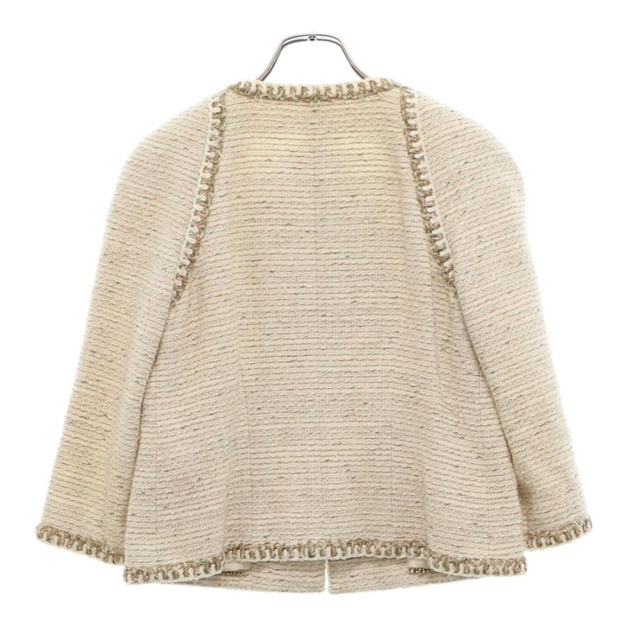 CHANEL（シャネル） ココマークボタン ツイードノーカラージャケット