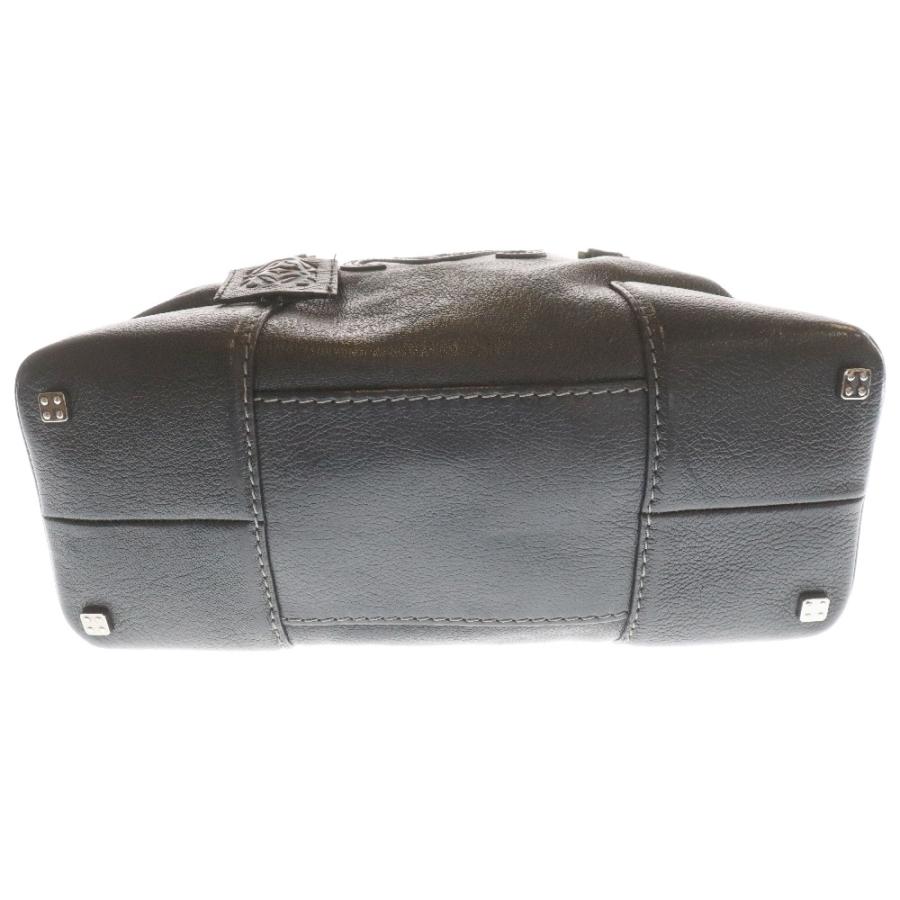 LOEWE（ロエベ） アナグラム レザーハンドバッグ ブラック : BRING