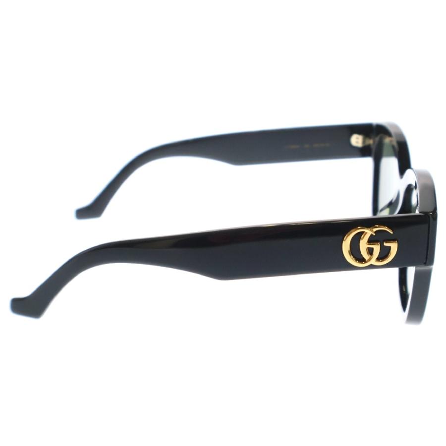 Gucci ブラック サングラス ゴールドロゴ GUCCI（グッチ） GGロゴ アジアンフィット サングラス ゴールド金具