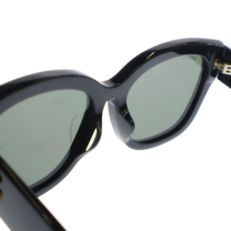 Gucci ブラック サングラス ゴールドロゴ GUCCI（グッチ） GGロゴ アジアンフィット サングラス ゴールド金具