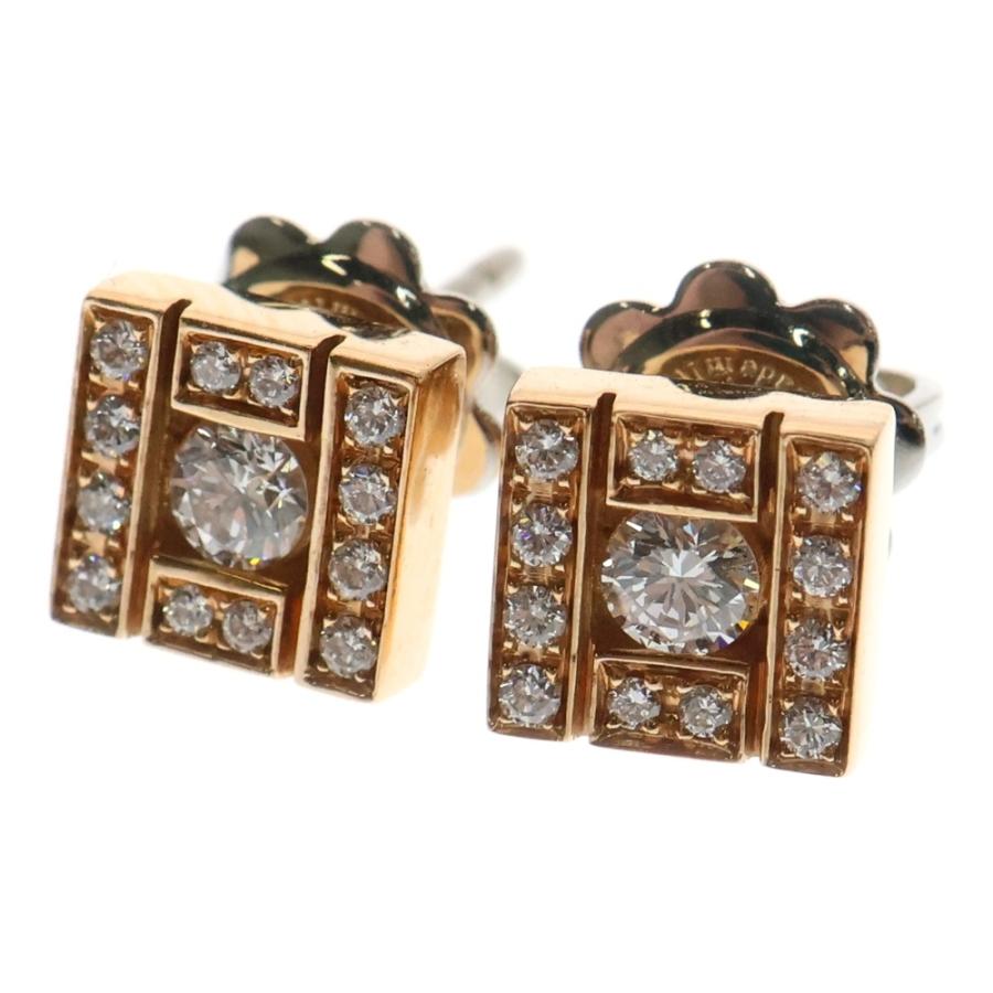 DAMIANI ダミアーニ ベルエポック スクエアダイヤモンド ピアス Au750