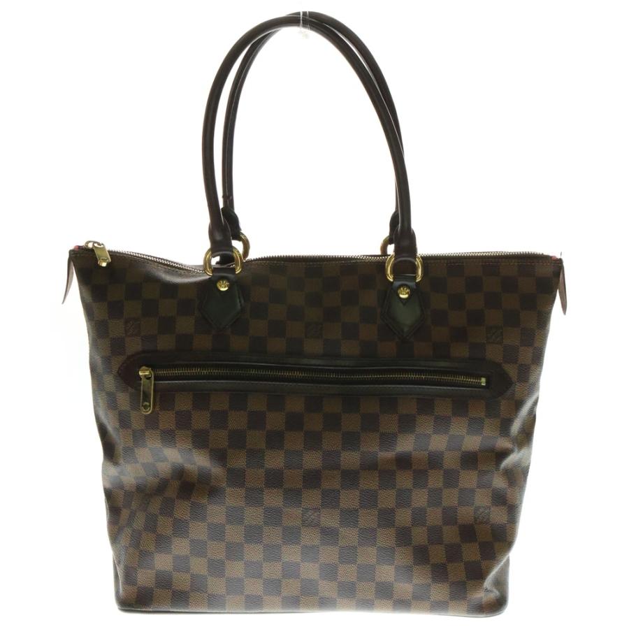 ルイ・ヴィトン LOUIS VUITTON サレヤGM ダミエエベヌ トートバッグ バッグ PVCコーティングキャンバス レザー レディース ブラウン系 N51181 【中古】 LOUIS VUITTON（ルイ・ヴィトン） サレヤGM ダミエ エベヌ PVC レザー