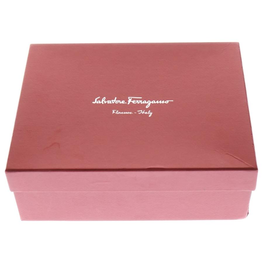 FERRAGAMO フェラガモ ヴァラリボン チェーンウォレット ゴールド金具 ブラック レザー_5