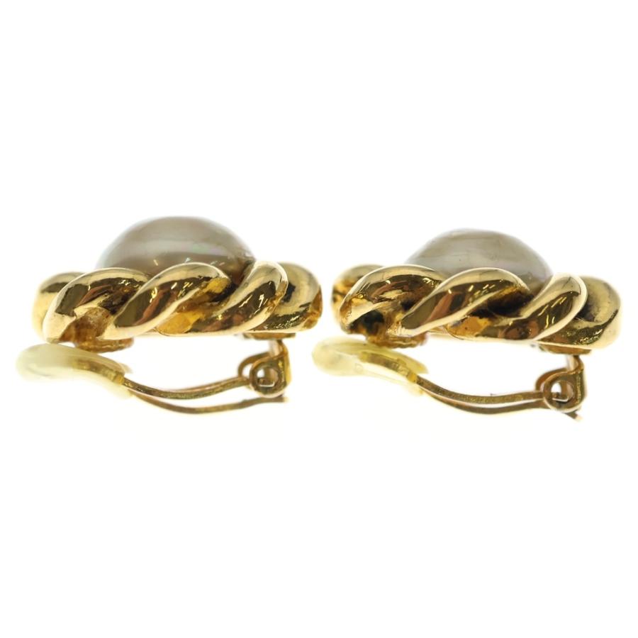 CHANEL（シャネル） フェイクパール イヤリング ホワイト×ゴールド GP