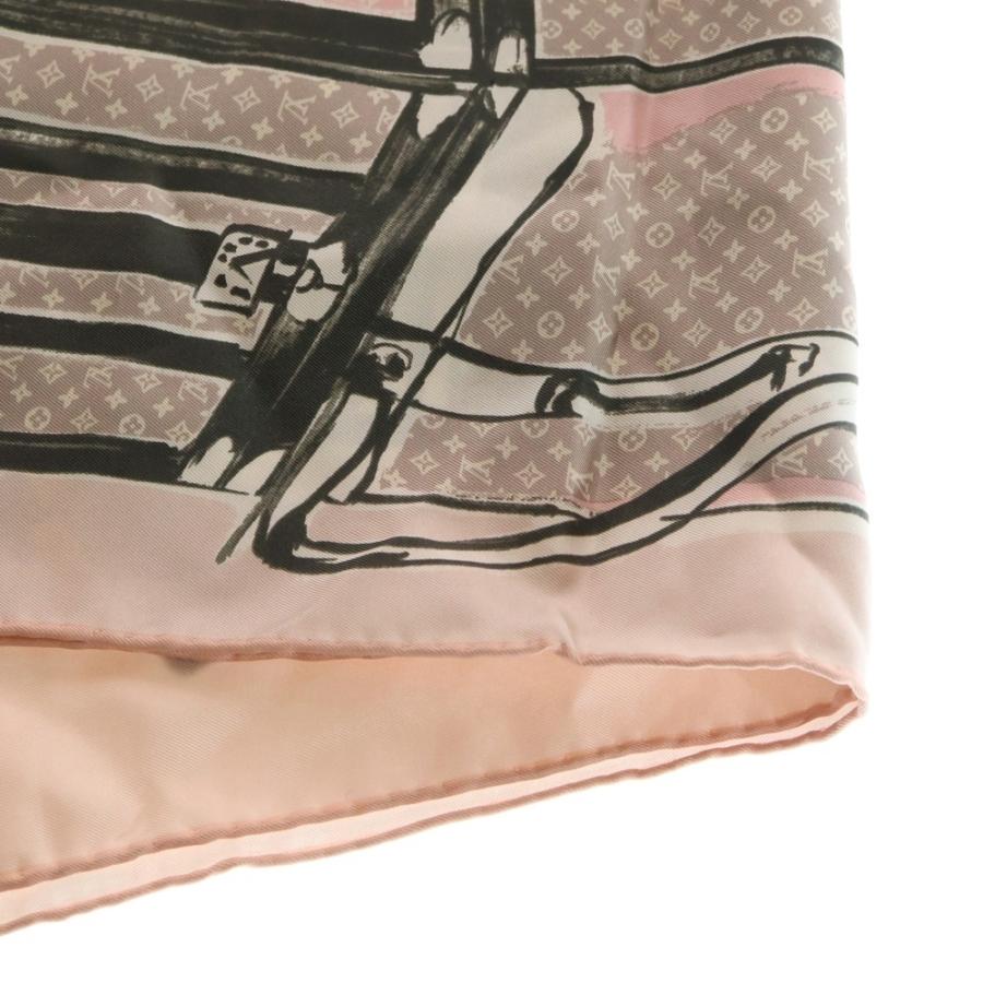 LOUIS VUITTON（ルイ・ヴィトン） カレ・トランク スカーフ ピンク