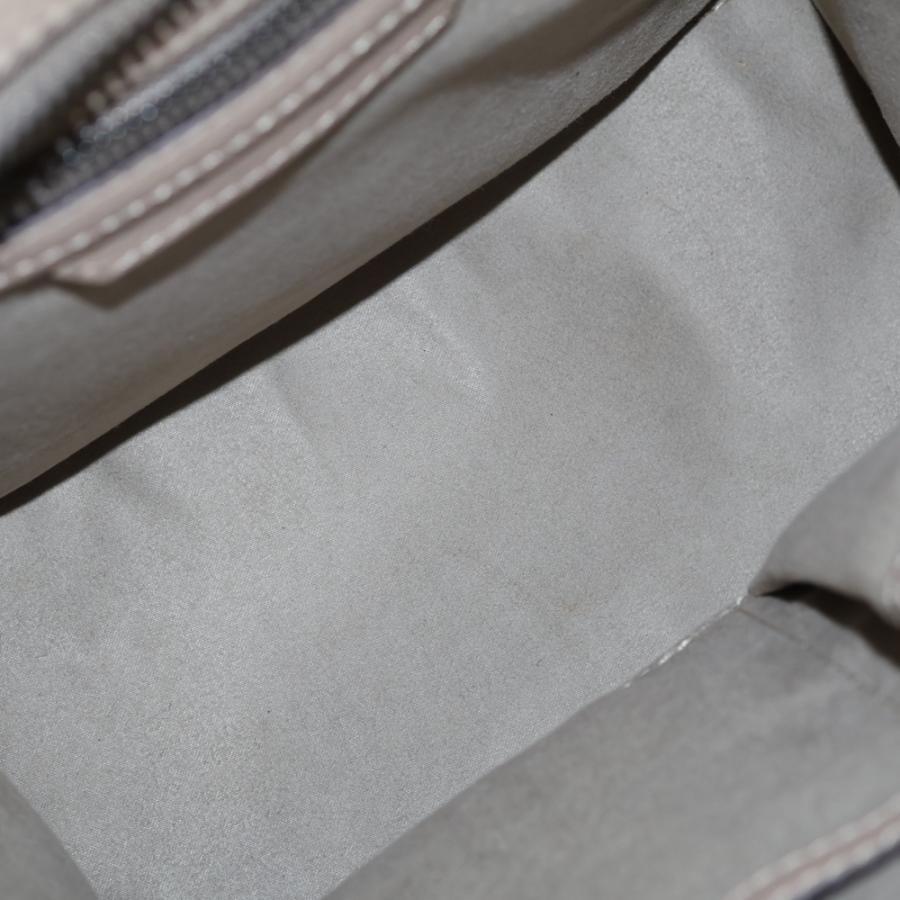 CELINE セリーヌ ラゲージ マイクロ ベージュ レザー ハンドバッグ
