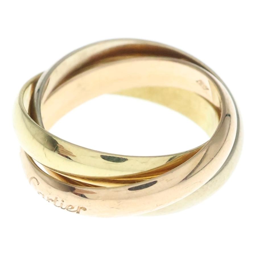 Cartier　カルティエ　三連　トリニティリング　指輪　750YG/WG/PG Cartier（カルティエ） トリニティ リング 750YG/WG/PG #52 指輪