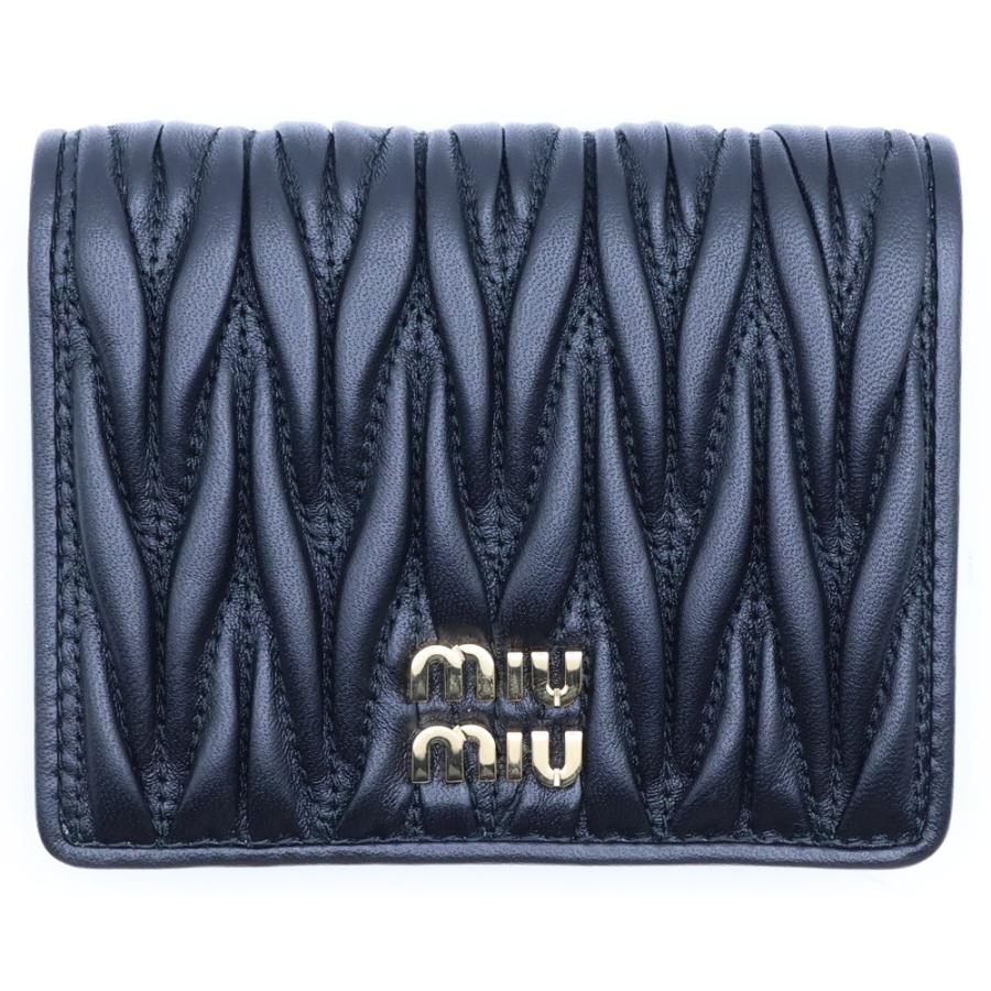 miumiu ミュウミュウ マテラッセ 三つ折り財布 コンパクトウォレット