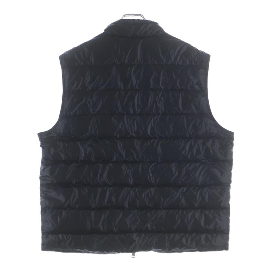 MONCLER モンクレール 23SS GUI GILET ワッペンロゴ ジップアップ ダウンベスト ブラック I10911A10700 53029の画像
