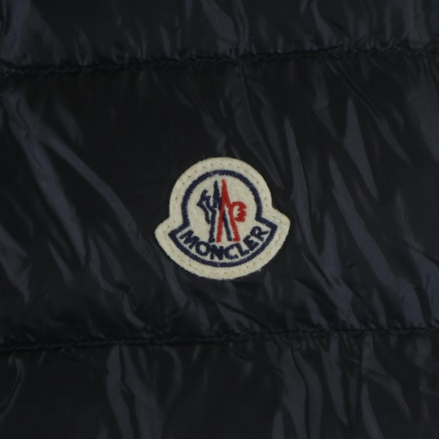 MONCLER モンクレール 23SS GUI GILET ワッペンロゴ ジップアップ ダウンベスト ブラック I10911A10700 53029の画像