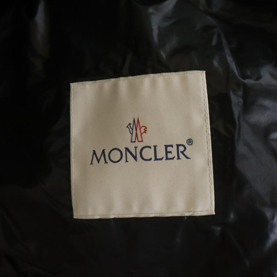 MONCLER モンクレール 23SS GUI GILET ワッペンロゴ ジップアップ ダウンベスト ブラック I10911A10700 53029の画像