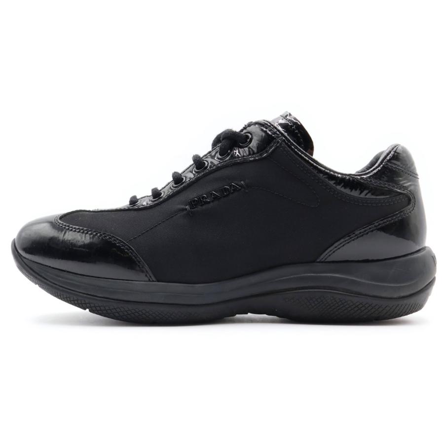 PRADA（プラダ） ローカットスニーカー エナメル ブラック #35 3E5793