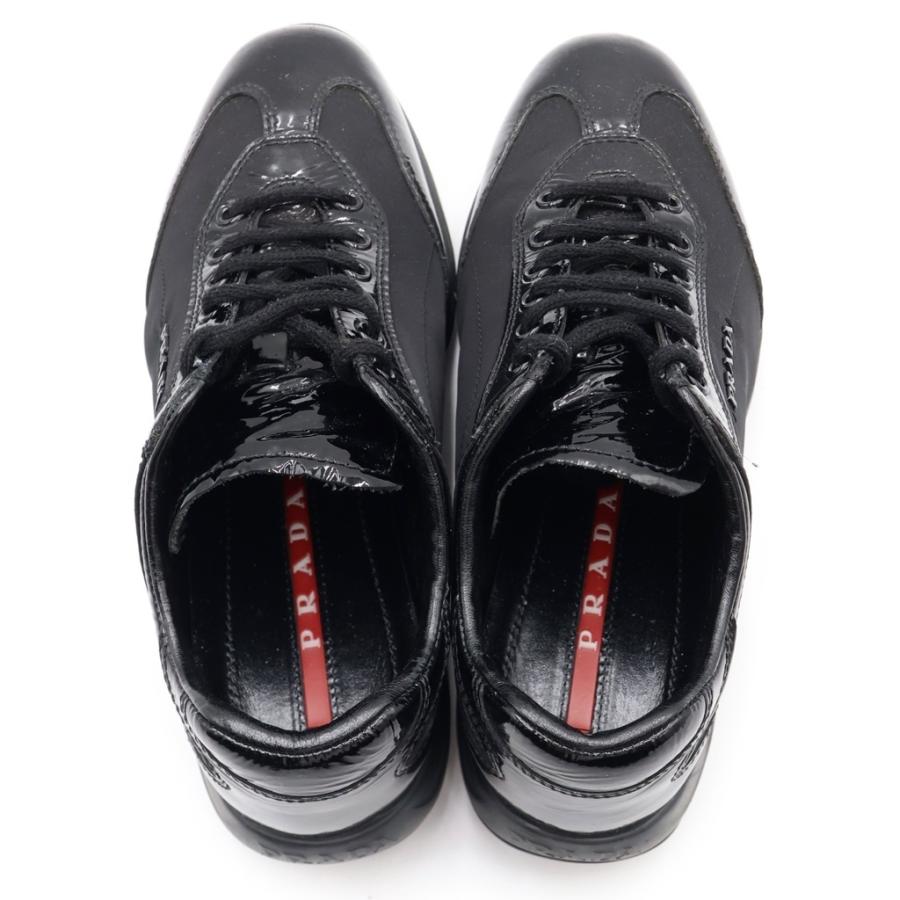 PRADA（プラダ） ローカットスニーカー エナメル ブラック #35 3E5793