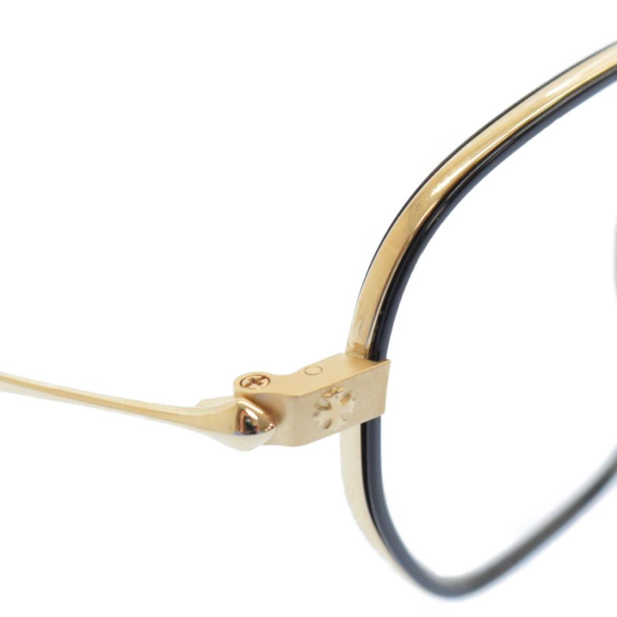 クロムハーツ BONE PRONE I CHプラステンプルメタルフレームサングラス 眼鏡メガネ