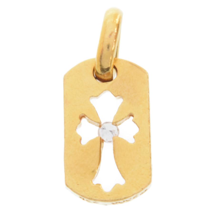 CHROME HEARTS クロムハーツ 22K タイニーカットアウトクロス CHROME HEARTS クロムハーツ 22K タイニーカットアウトクロス