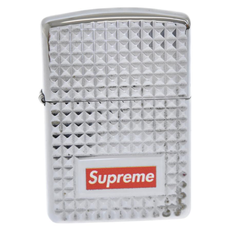 Supreme 17AW Diamond Cut zippo Silver