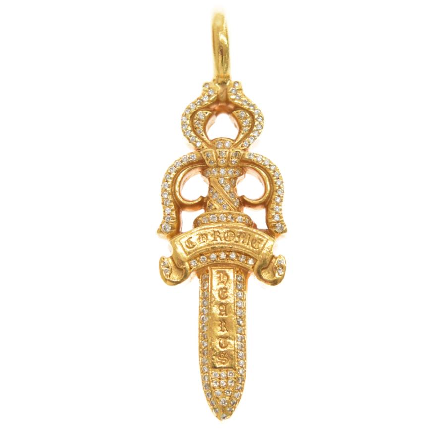 CHROME HEARTS クロムハーツ 22K DBL DAGGER P/DIA/ダブルダガー CHROME HEARTS クロムハーツ 22K DBL DAGGER P/DIA/ダブルダガー