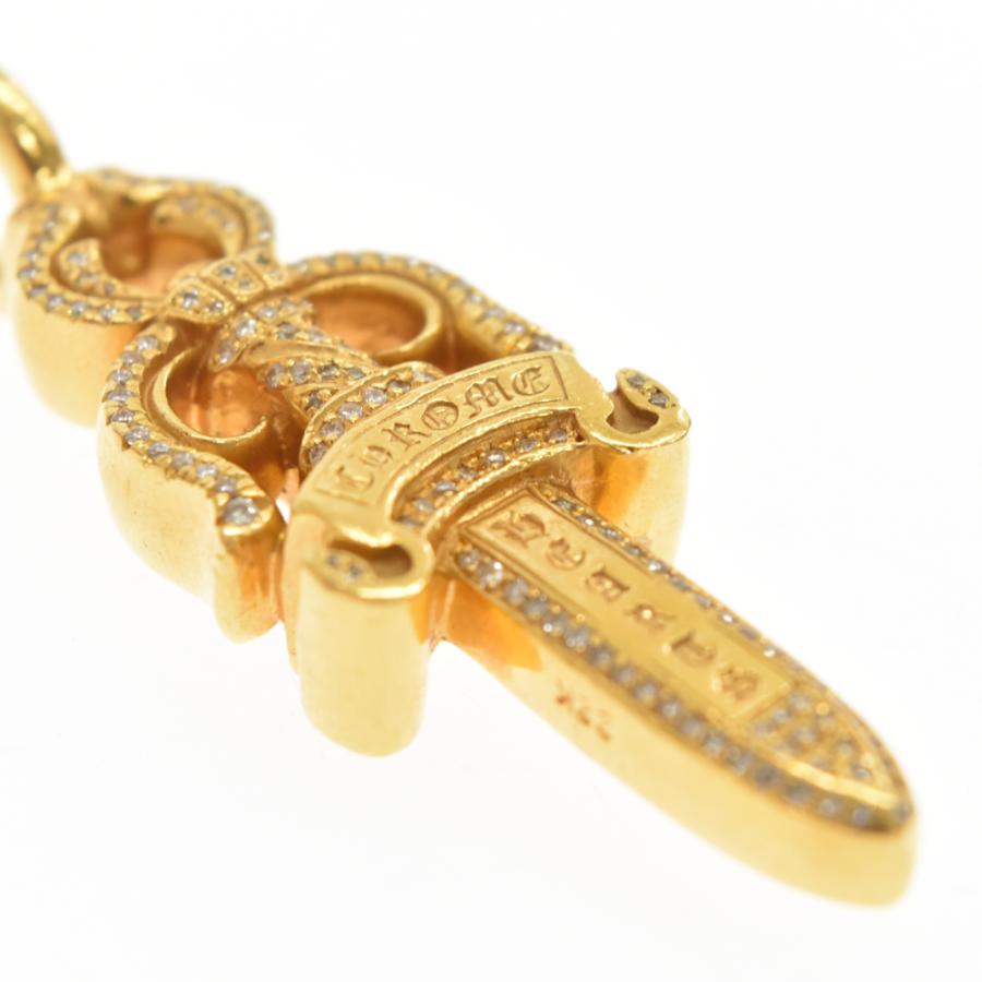 CHROME HEARTS クロムハーツ 22K DBL DAGGER P/DIA/ダブルダガー CHROME HEARTS クロムハーツ 22K DBL DAGGER P/DIA/ダブルダガー