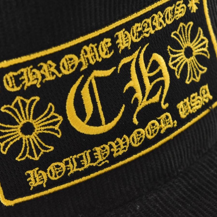 CHROME HEARTS CHコーデュロイイエローメッシュキャップ