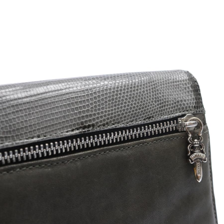 CHROME HEARTS（クロムハーツ） フレアニー切り替え クラッチバッグ 