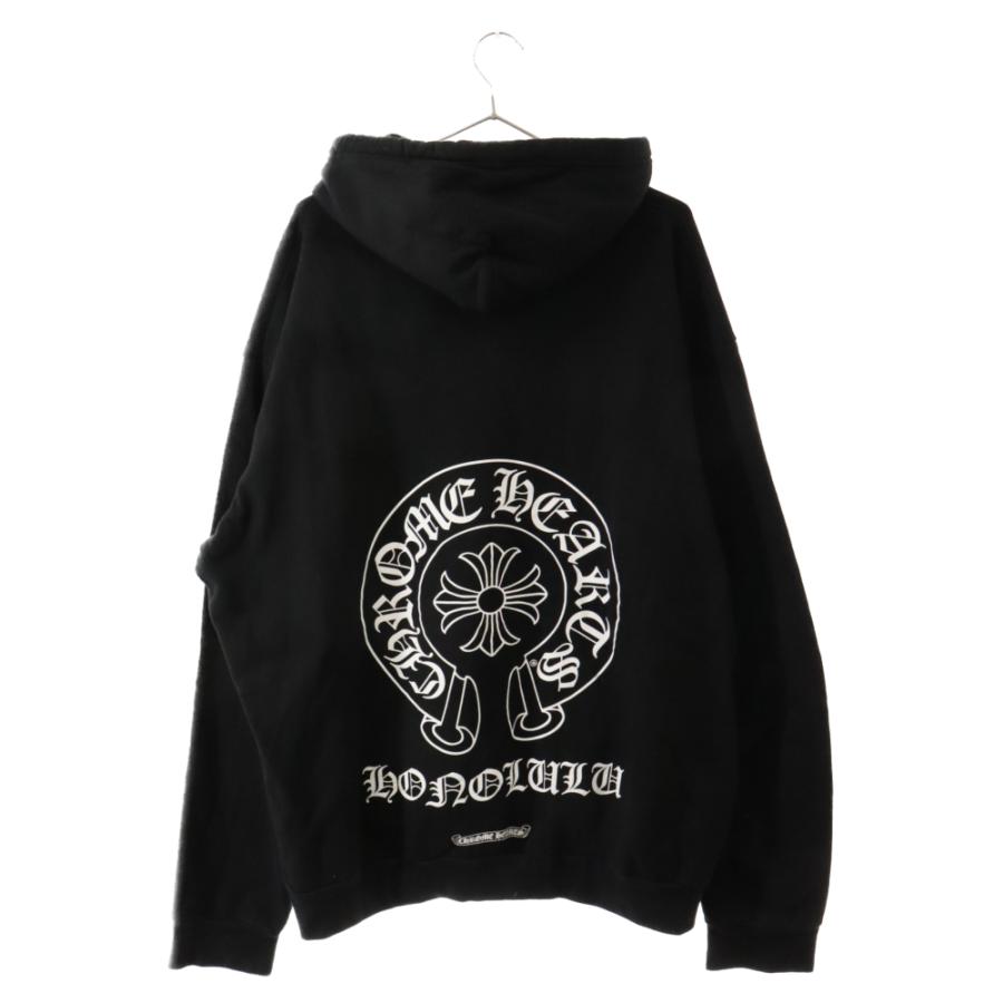 X‼️ホノルル限定‼️【新品未使用】正規品 クロムハーツ ブラック パーカー CHROME HEARTS（クロムハーツ） ホノルル限定バックホースシュー
