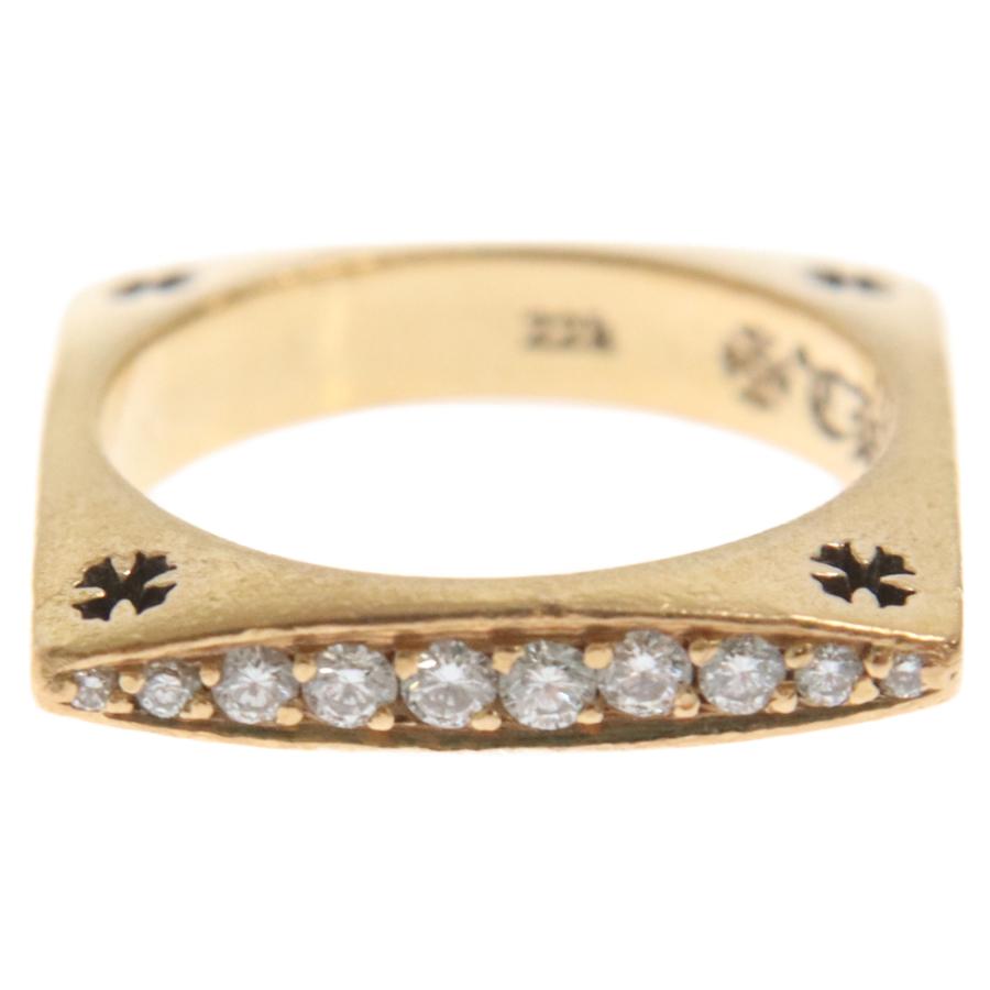 クロムハーツ  スクエアサークルリング19号 CHROME HEARTS（クロムハーツ） 22K CH KH SQUARE CIRCLE P D スクエア