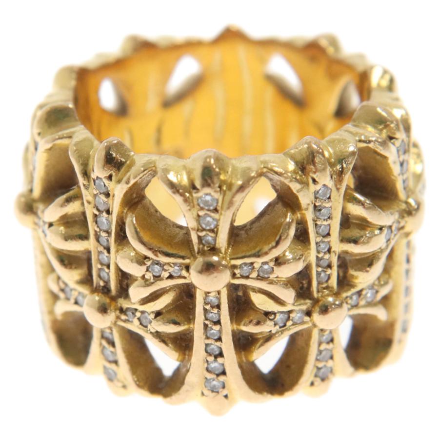 ハート型ゴールドリング 5g CHROME HEARTS クロムハーツ 22K CEMETERY P D セメタリークロス