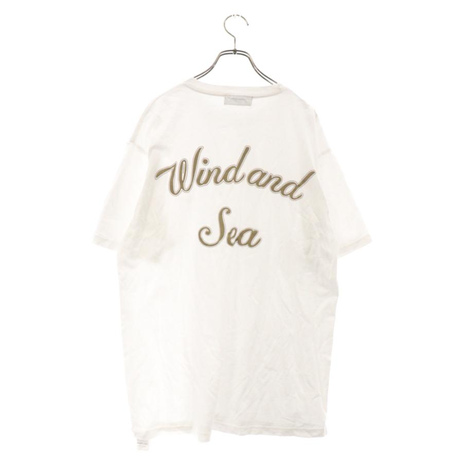 WIND AND SEA ウィンダンシー バックロゴプリント半袖Tシャツ ホワイト 