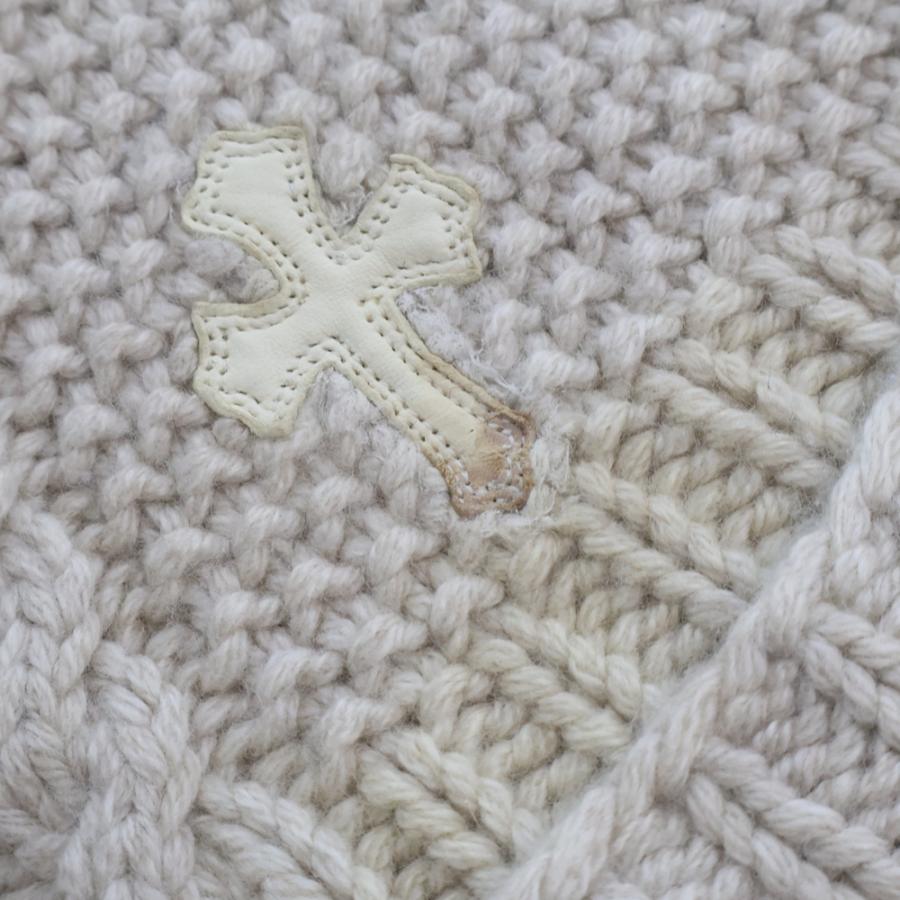 クロムハーツ ニット帽 ビーニー クロスパッチ CHROME HEARTS クロムハーツ クロスパッチ カシミア ビーニー