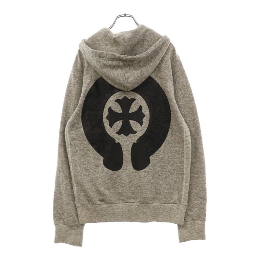 CHROME HEARTS クロムハーツ SWTSHRT HD ZIP HRSSHE LTHR OLD CHROME HEARTS クロムハーツ SWTSHRT HD ZIP HRSSHE LTHR OLD