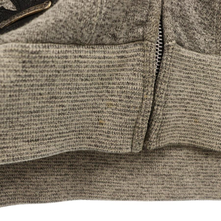 CHROME HEARTS クロムハーツ SWTSHRT HD ZIP HRSSHE LTHR OLD CHROME HEARTS クロムハーツ SWTSHRT HD ZIP HRSSHE LTHR OLD