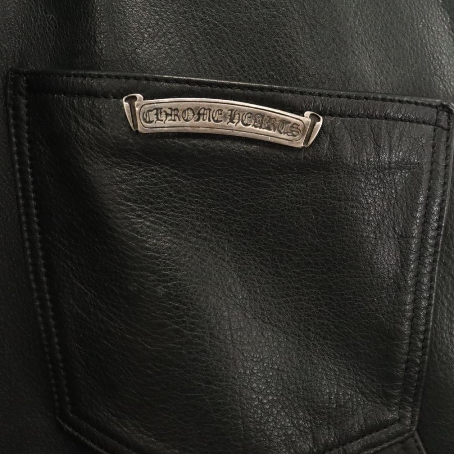 CHROME HEARTS クロムハーツ OVERALL クロスボールボタンレザー CHROME HEARTS クロムハーツ OVERALL クロスボールボタンレザー