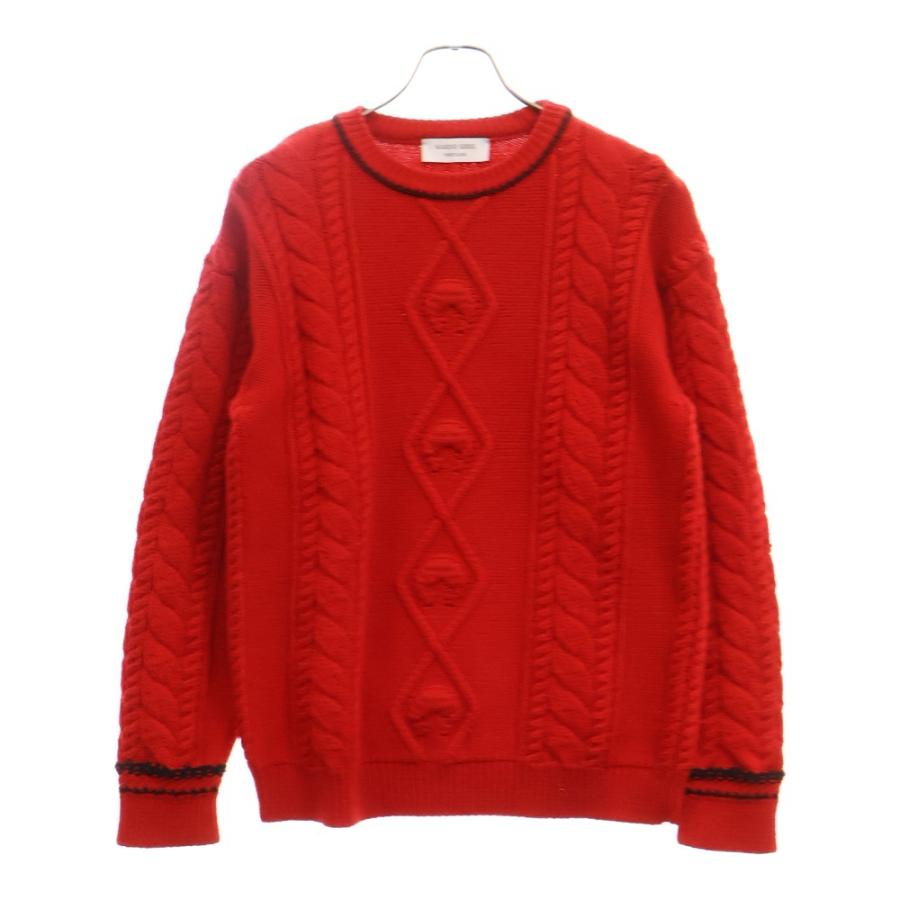MARINE SERRE マリーン セル MOON CREWNECKKNITSWEATER ホワイト