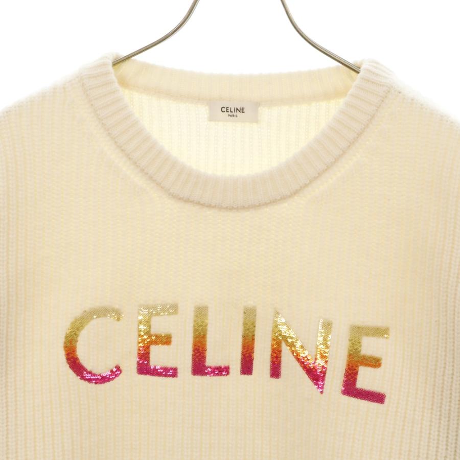 CELINE（セリーヌ） 22SS スパンコール リブ編み ロングスリーブ 長袖 