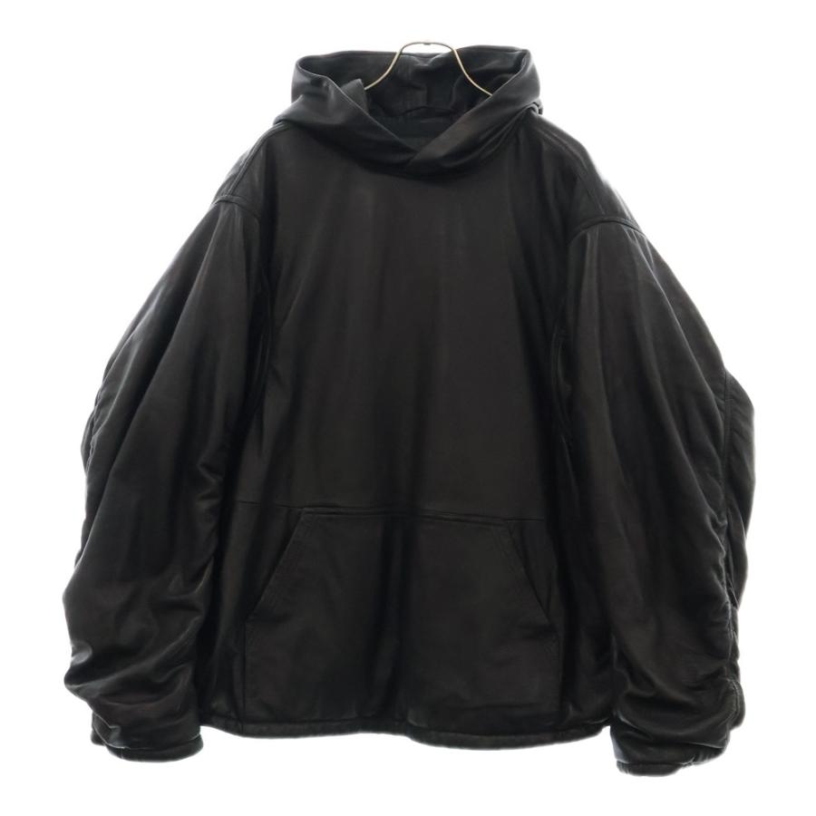 BALENCIAGA バレンシアガ Oversized Leather Hoodie シープ BALENCIAGA バレンシアガ Oversized Leather Hoodie シープ