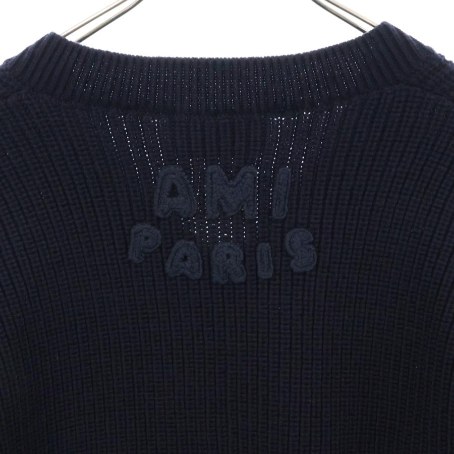ami paris アミパリス ハートロゴ刺繍 カーディガン 長袖ニット