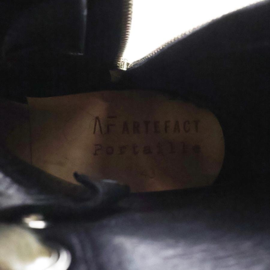 A.F ARTEFACT エーエフアーティファクト Portaille Side Zip Laceup 