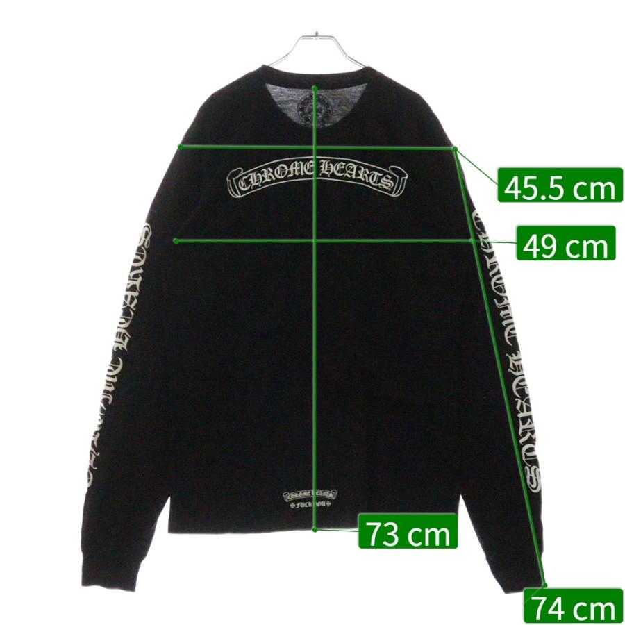クロムハーツ スクロールロゴ　ファックユーラベル　ロングTシャツ CHROME HEARTS（クロムハーツ） CH SCROLL LABEL FUCKYOU L/S TEE 1