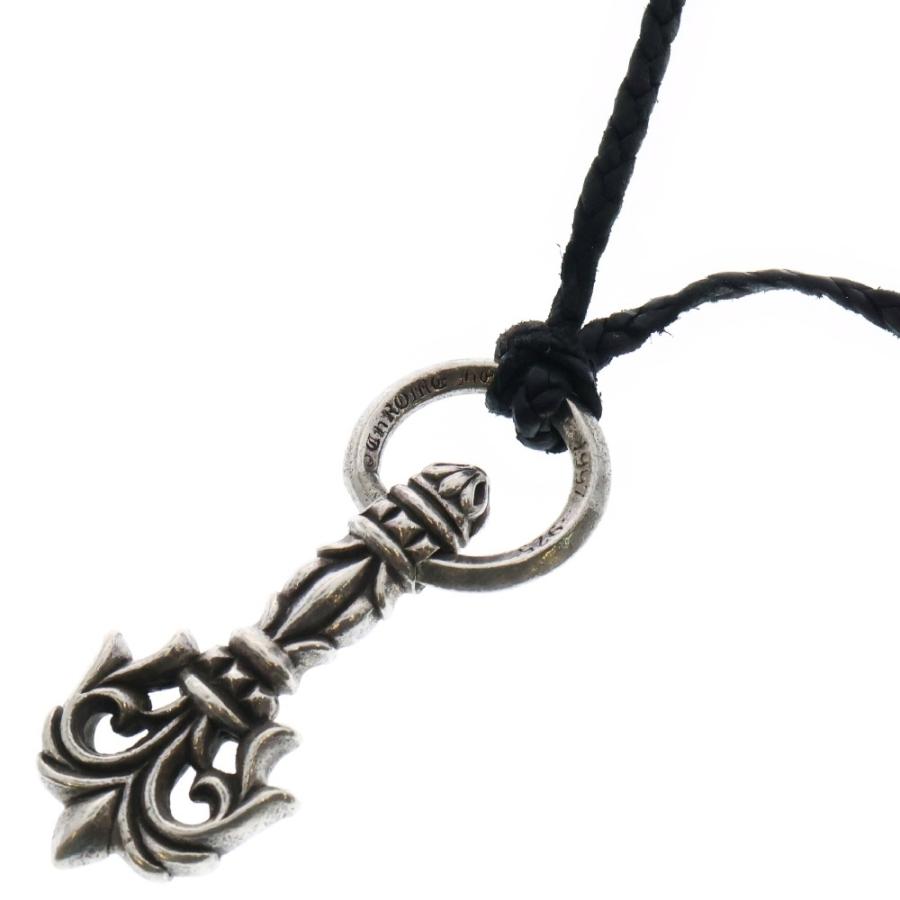 CHROME HEARTS クロムハーツ FILIGREE PULL LEATHER BRAID SCROLL 