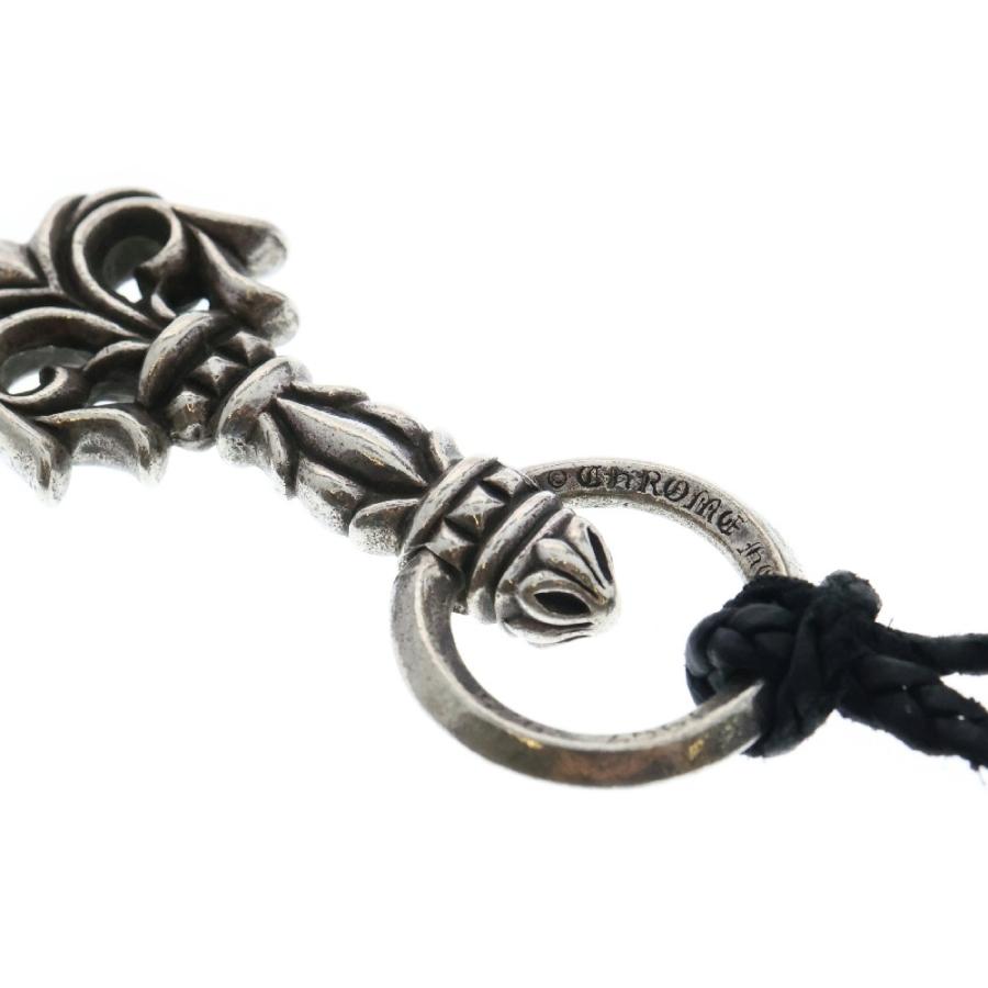 CHROME HEARTS クロムハーツ FILIGREE PULL LEATHER BRAID SCROLL 