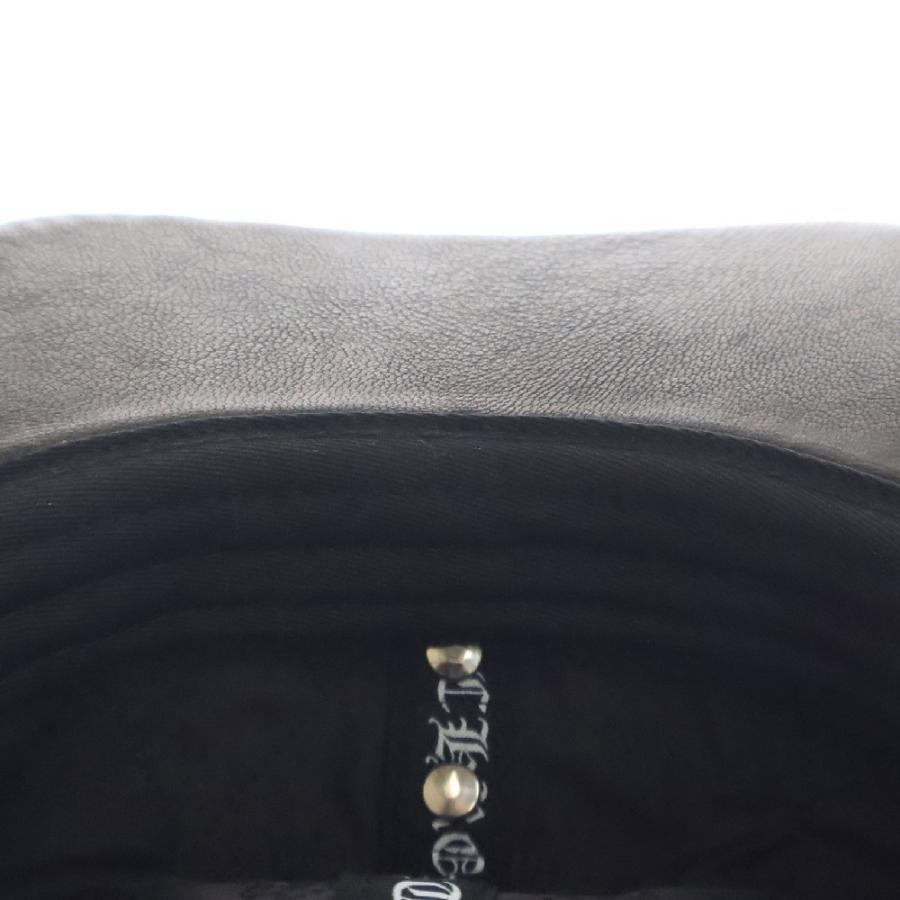 CHROME HEARTS クロムハーツ CH CRS LEATHER SPIDER CAP CHクロス付
