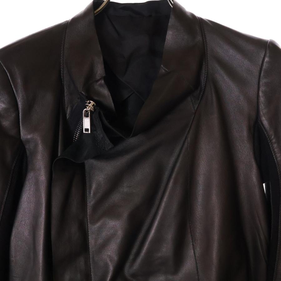 Rick Owens（リック・オウエンス） 20SS レザー ドレープ ジップアップ