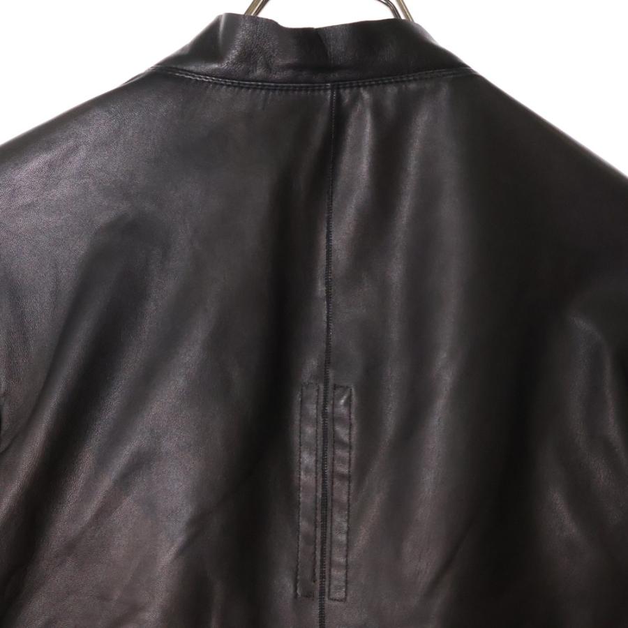 Rick Owens（リック・オウエンス） 20SS レザー ドレープ ジップアップ