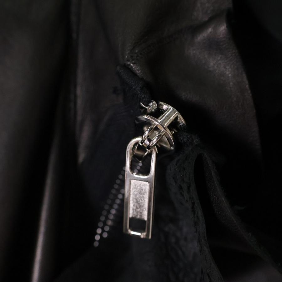 Rick Owens（リック・オウエンス） 20SS レザー ドレープ ジップアップ