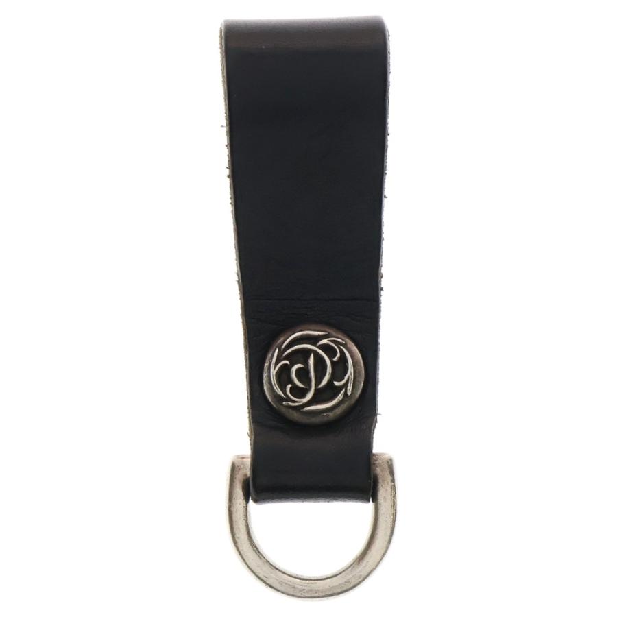 CHROME HEARTS クロムハーツ BELT LOOP フローラルボールボタンレザー  